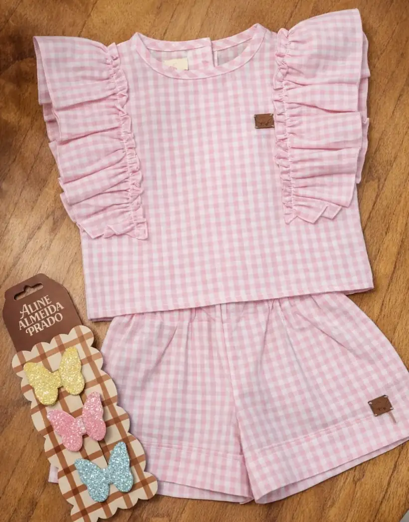 Conjunto Gola Pink